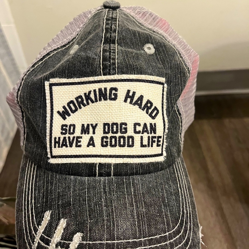 Working hard ball cap